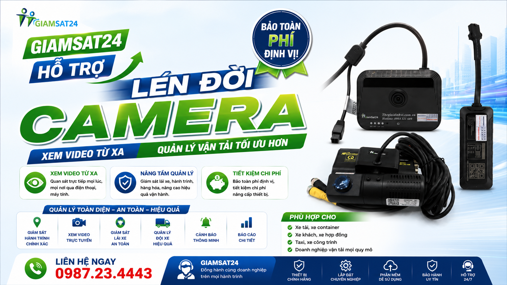 Lên đời Camera - Bảo toàn phí định vị